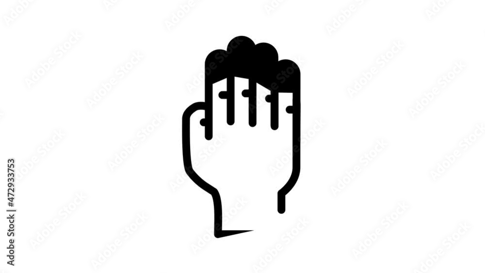 Allergy Health Problem line icon animation. Allergic Reaction Test And Silicone Bracelet Allergy, Napkins, Washing Powder And Leather Allergen Allergy Health Problem line icon animation. Allergic Reaction Test And Silicone Bracelet Allergy, Napkins, Washing Powder And Leather Allergen
