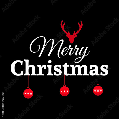 Marry Christmas and Happy New Year Vector Illustration. Banner, Christmas ornaments, Christmas card isolated on white background.