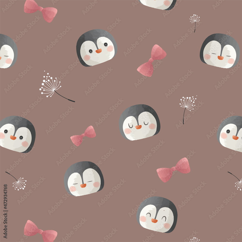 Penguin Head Pattern 2 Penguin Head Pattern 2