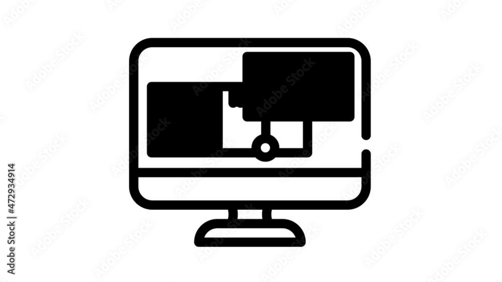 Wholesale Service line icon animation. Sea Transportation And Carrying In Truck, Carton And Wooden Box, Broker Wholesale And Logistics Support Wholesale Service line icon animation. Sea Transportation And Carrying In Truck, Carton And Wooden Box, Broker Wholesale And Logistics Support