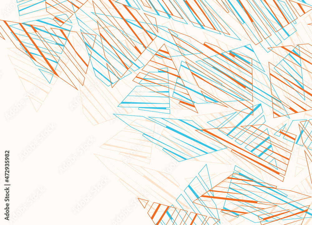 Minimalist background with abstract triangle stripe pattern