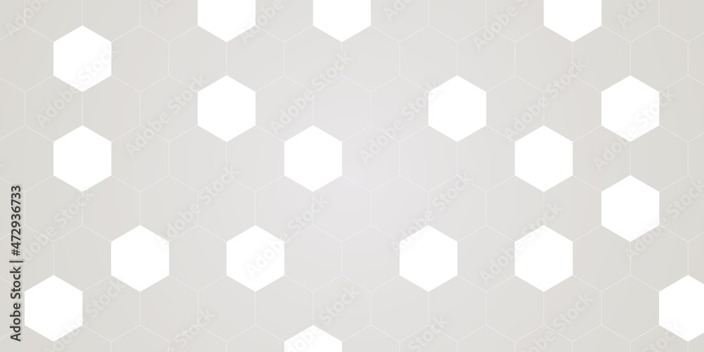hexagon concept design abstract technology background vector EPS ...