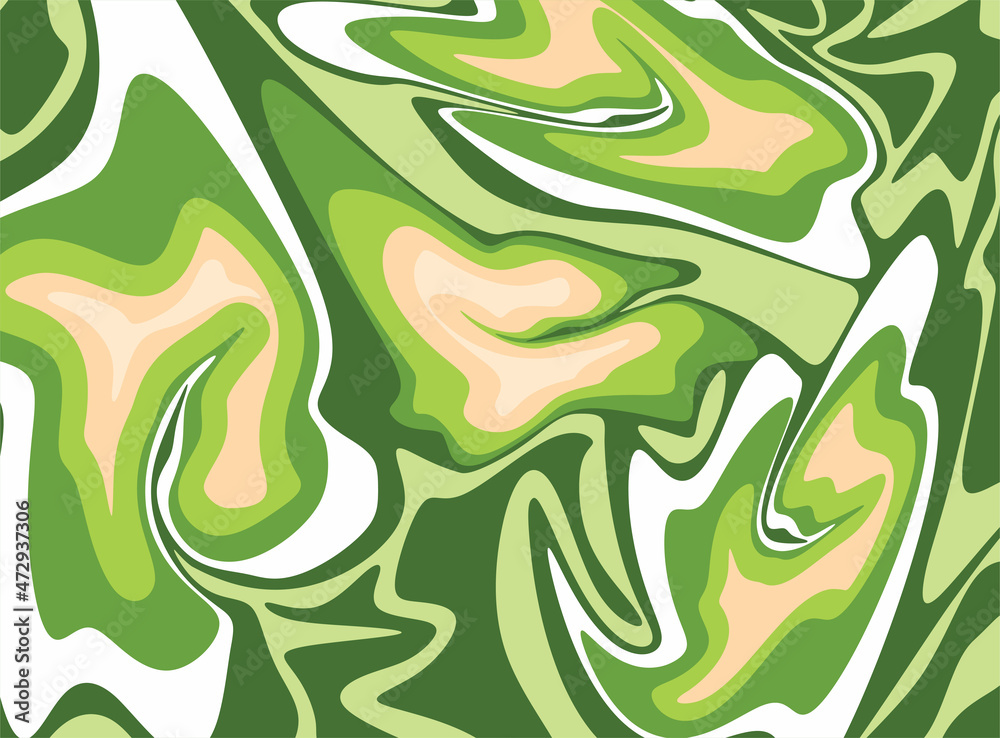 An illustration of abstract green and cream oil paint texture An illustration of abstract green and cream oil paint texture