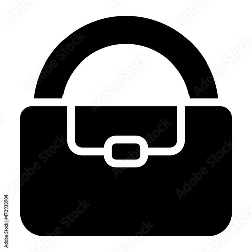 bag glyph icon