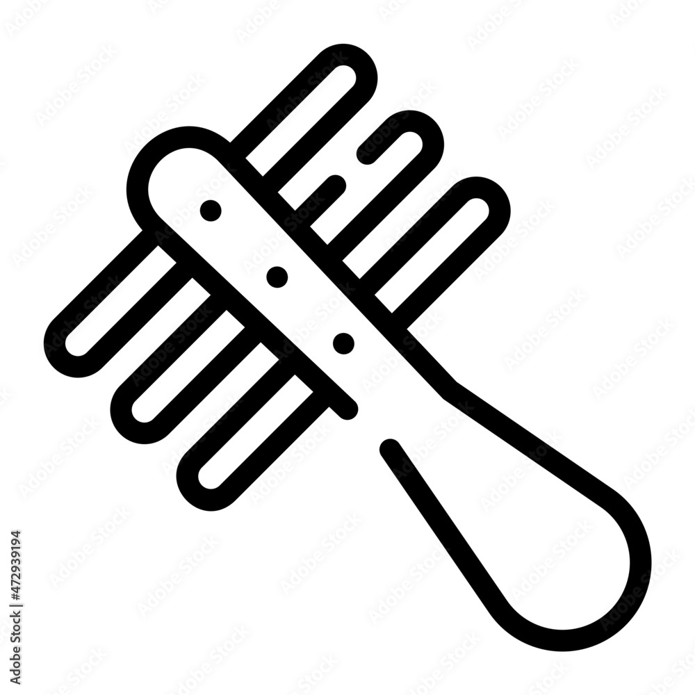 hair brush outline icon Stock Vector Adobe Stock