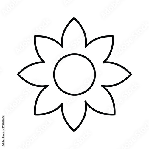 Flower Vector icon which is suitable for commercial work and easily modify or edit it