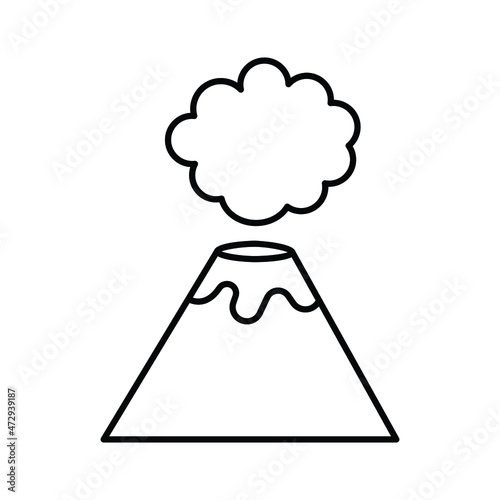 volcano explosion Vector icon which is suitable for commercial work and easily modify or edit it

