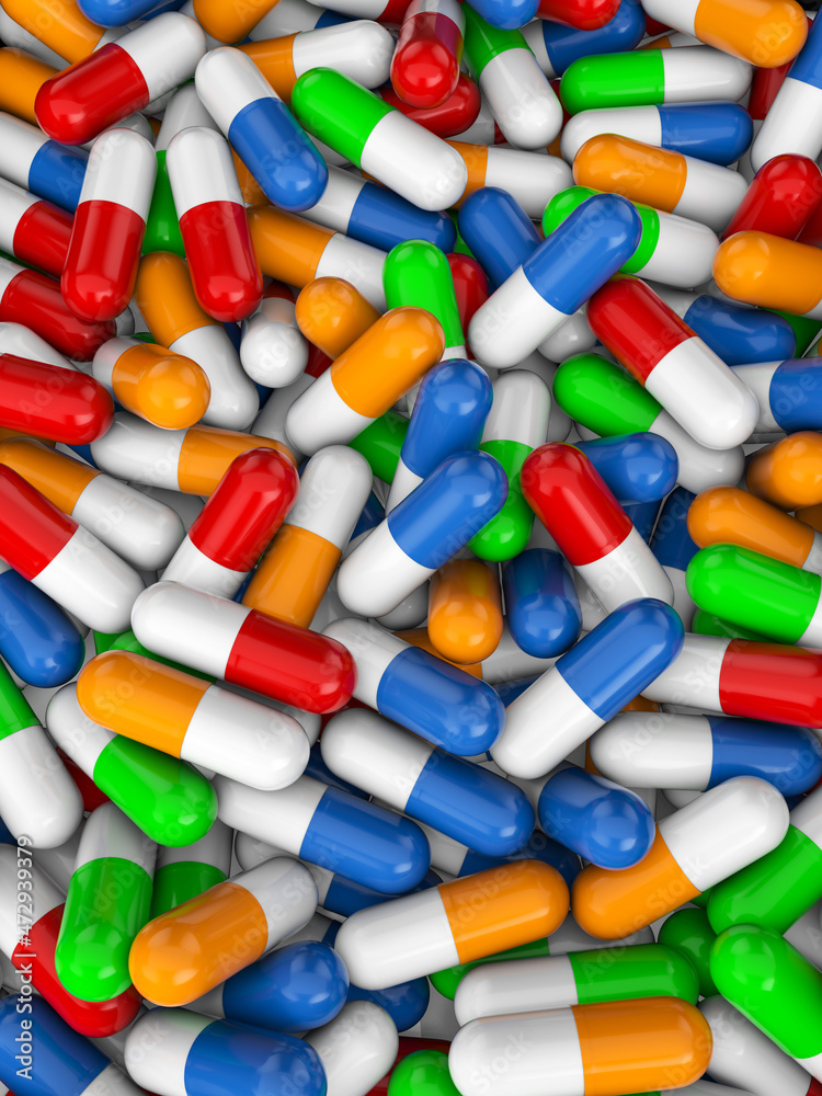 Capsule pills background Capsule pills background