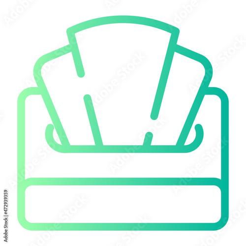 makeup remover wipes gradient icon
