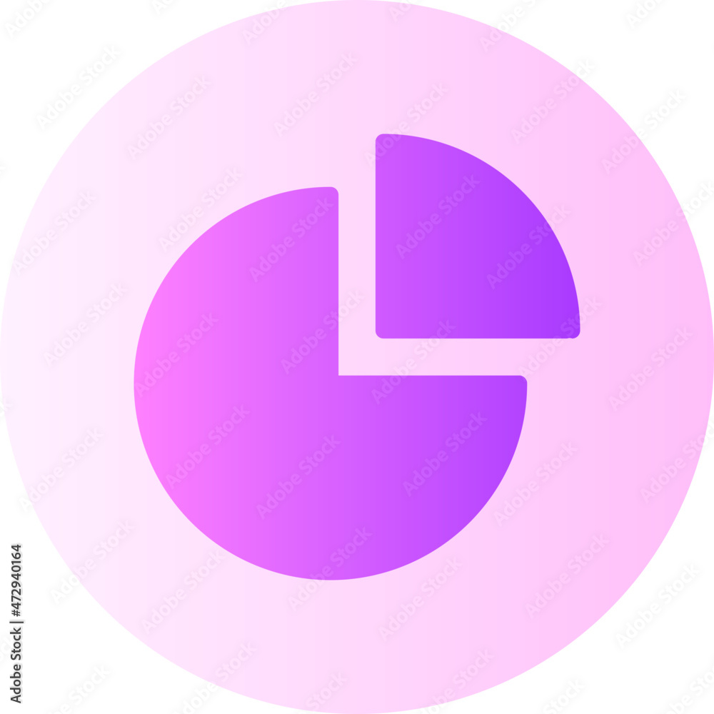 circular diagram gradient icon