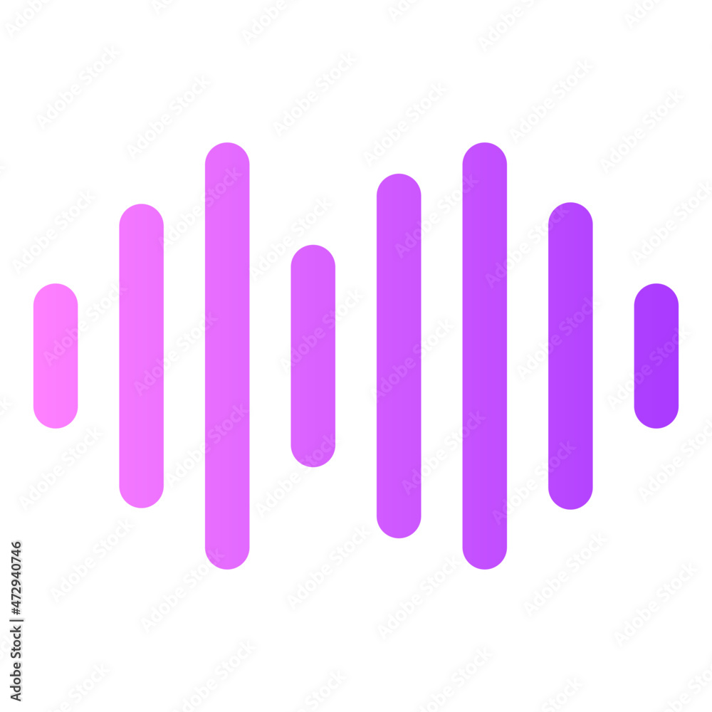frequency gradient icon