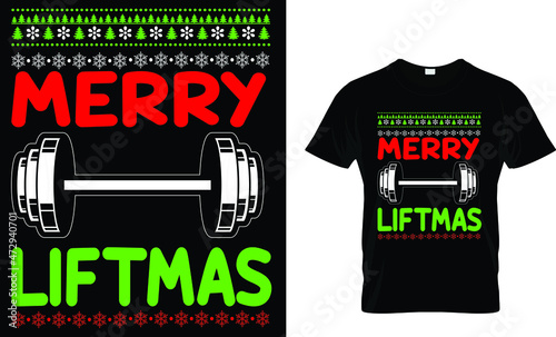 Merry liftmas - Fitness T-Shirt