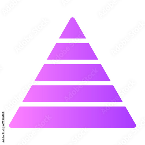 pyramid gradient icon
