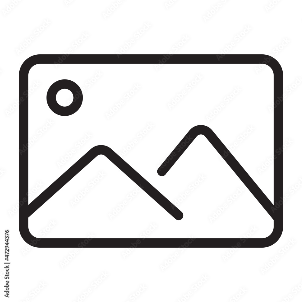Image Gallery photo line icon Image Gallery photo line icon