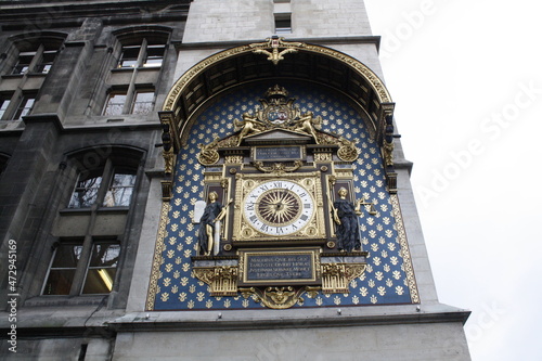 A beautiful old gold clock.