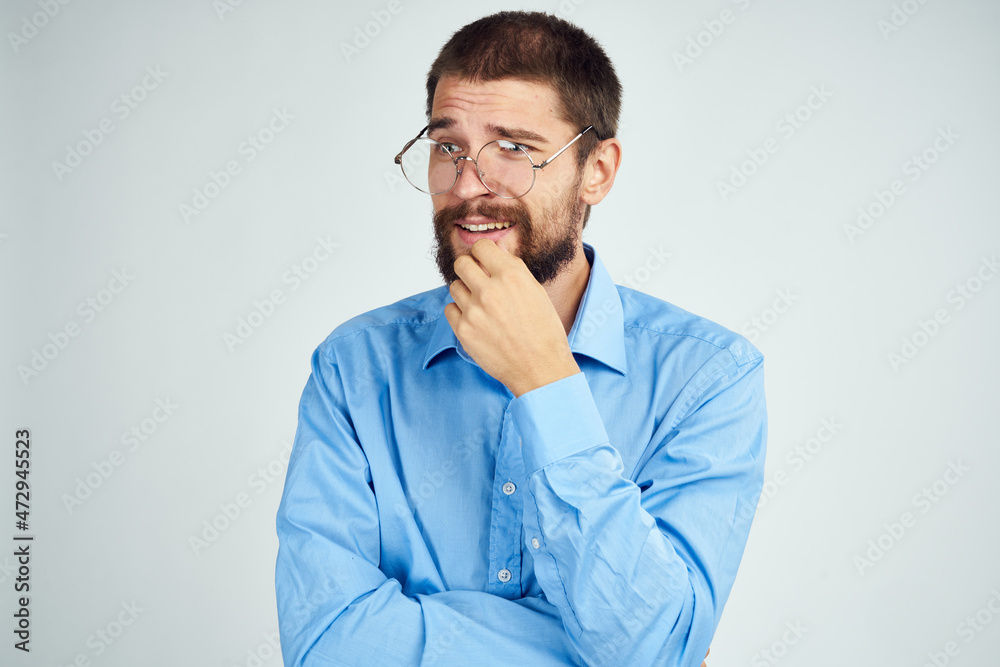 emotional male manager and no shirt hands professional lifestyle emotional male manager and no shirt hands professional lifestyle