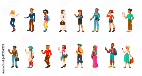 Diversity Cartoon Characters Collection