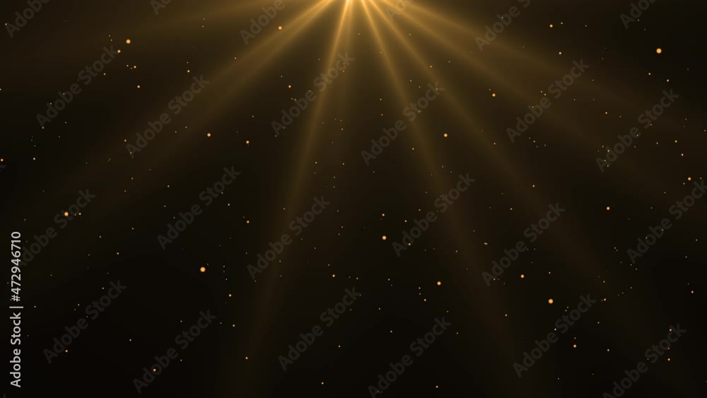 snowfalling, beautiful Gold Floating Dust Particles with Flare on Black Background snowfalling, beautiful Gold Floating Dust Particles with Flare on Black Background
