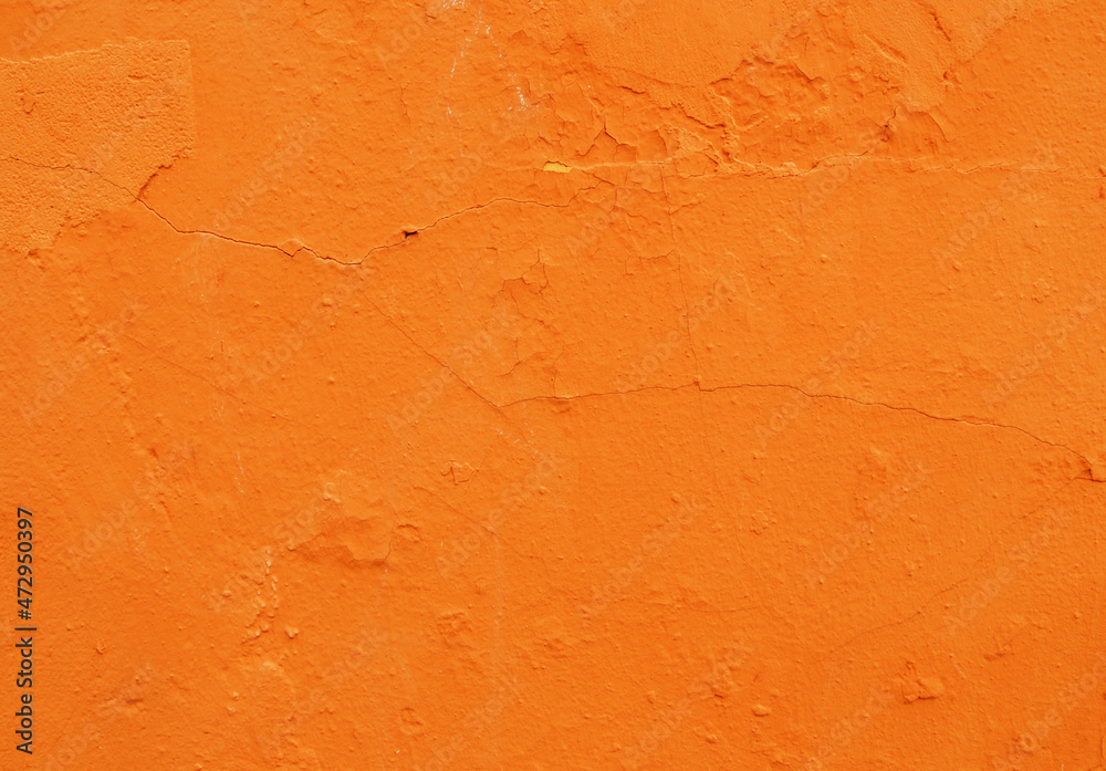 Abstract background of orange plaster on an old wall. Abstract background of orange plaster on an old wall.