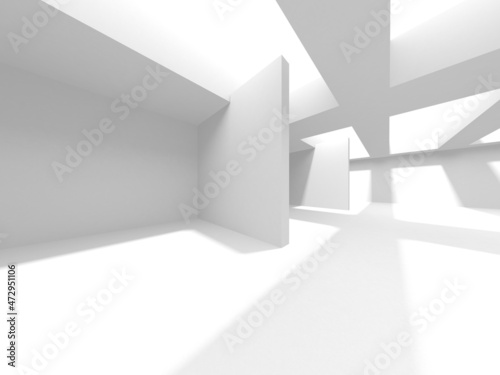 White Modern Background. Abstract Building Concept