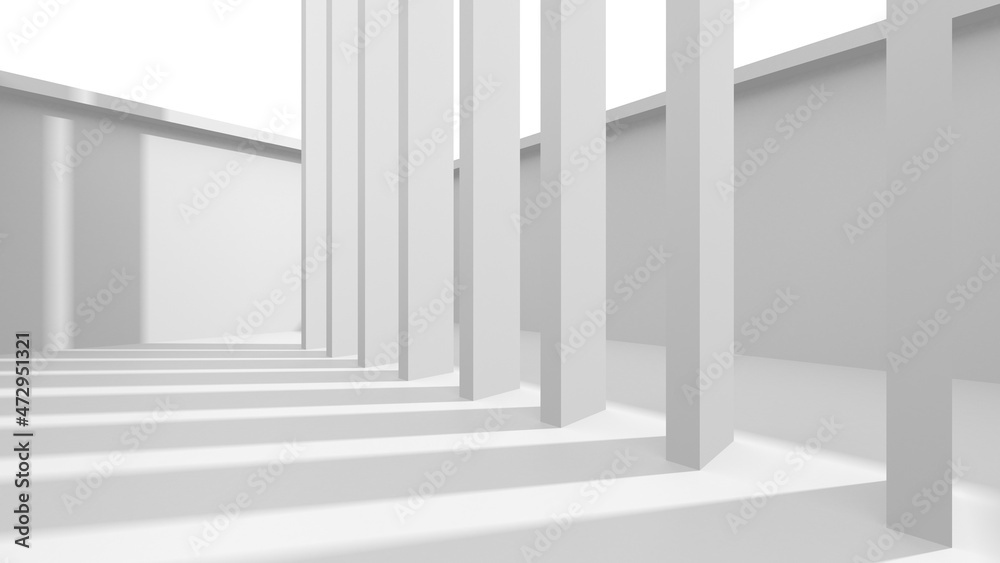 Abstract White Architecture Design Concept Abstract White Architecture Design Concept