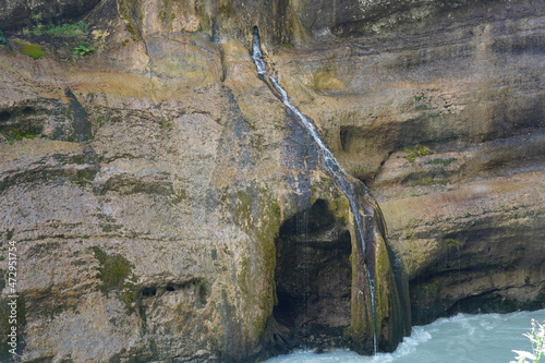 Beautiful waterfall in the mountains