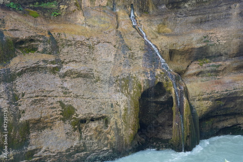 Beautiful waterfall in the mountains