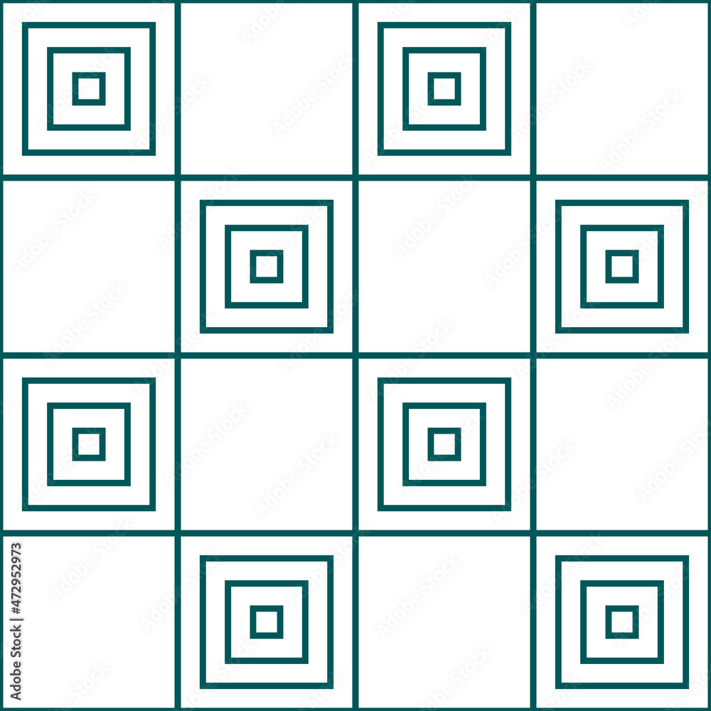 Seamless geometric pattern. Squares of blue lines on a white background. Vector illustration Seamless geometric pattern. Squares of blue lines on a white background. Vector illustration