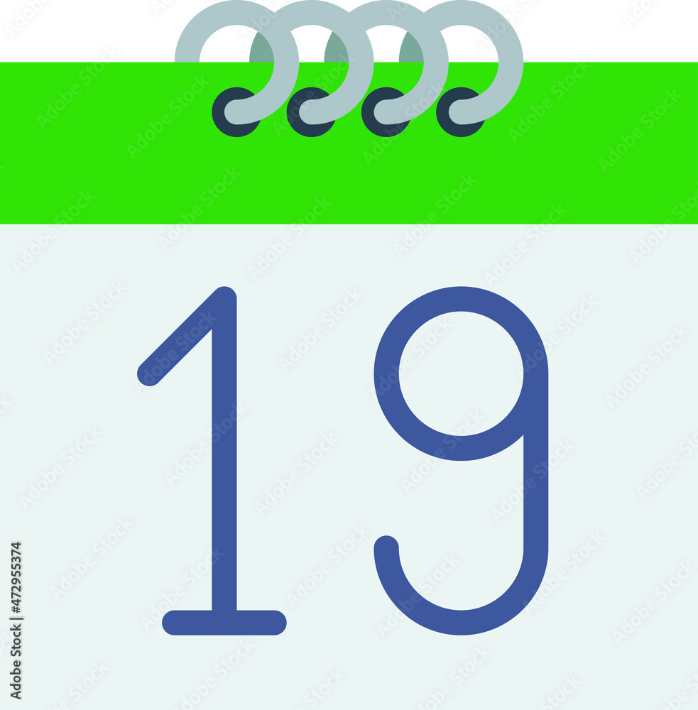 calendar-3 icon vector illustration logo style