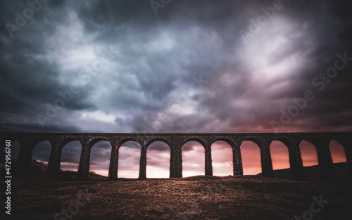 Ribblehead Viaduct at Sunset