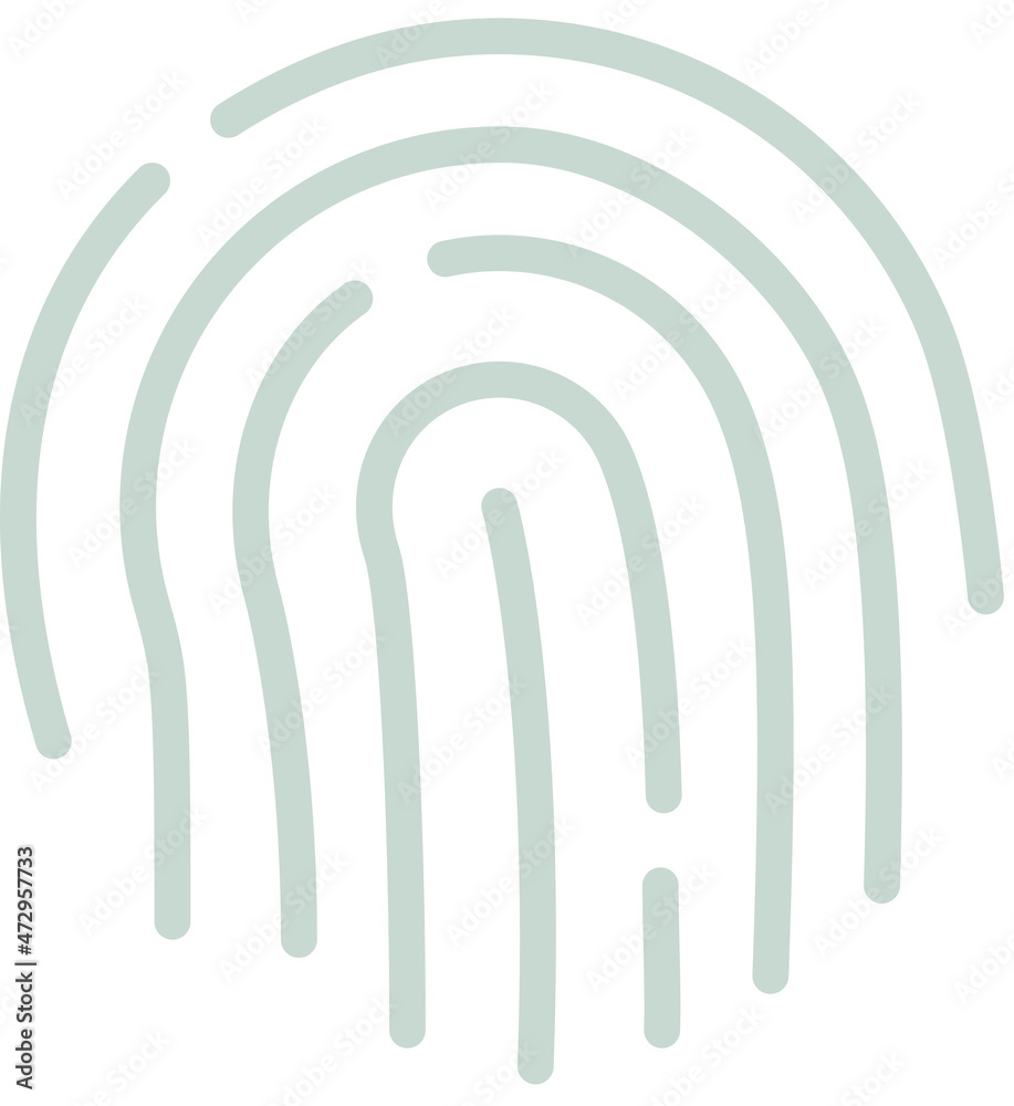 fingerprint icon vector illustration logo style fingerprint icon vector illustration logo style
