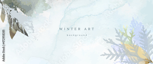 winter art watercolor season holiday texture white