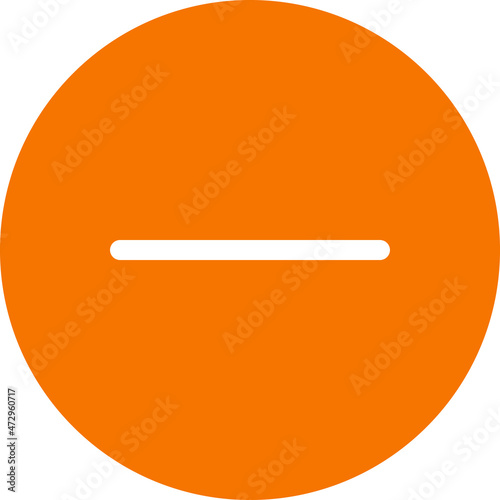 minus icon vector illustration logo style