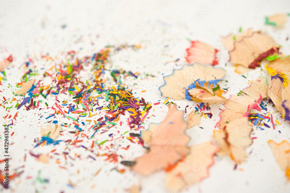 abstract colorful background of pencil shavings and graphite powder abstract colorful background of pencil shavings and graphite powder
