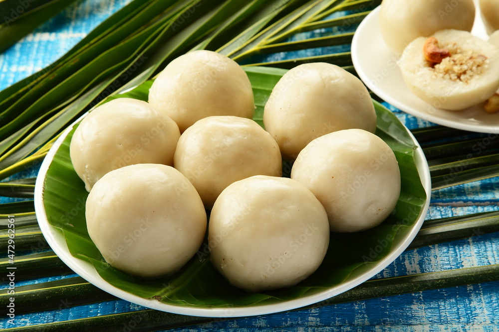 Kozhukatta- Kozhakatta, steam cooked rice balls stuffed with grated coconut , jaggery and fruits, 