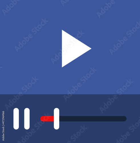 Free Download video-player-2 icon vector illustration logo style - GFXLoad