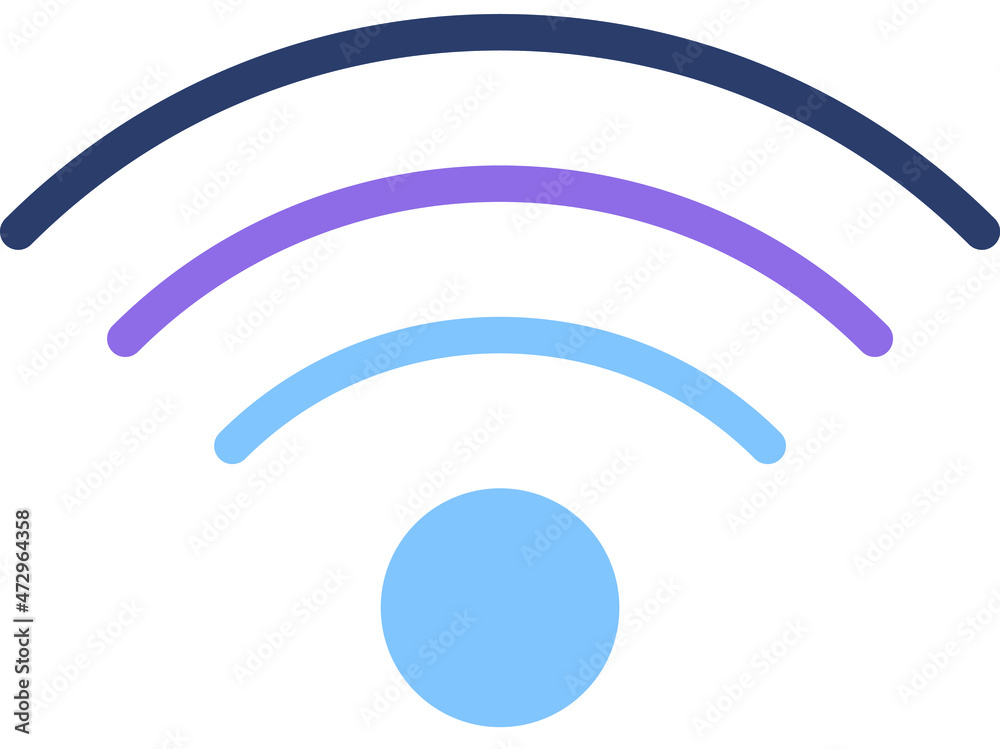 wifi icon vector illustration logo style wifi icon vector illustration logo style