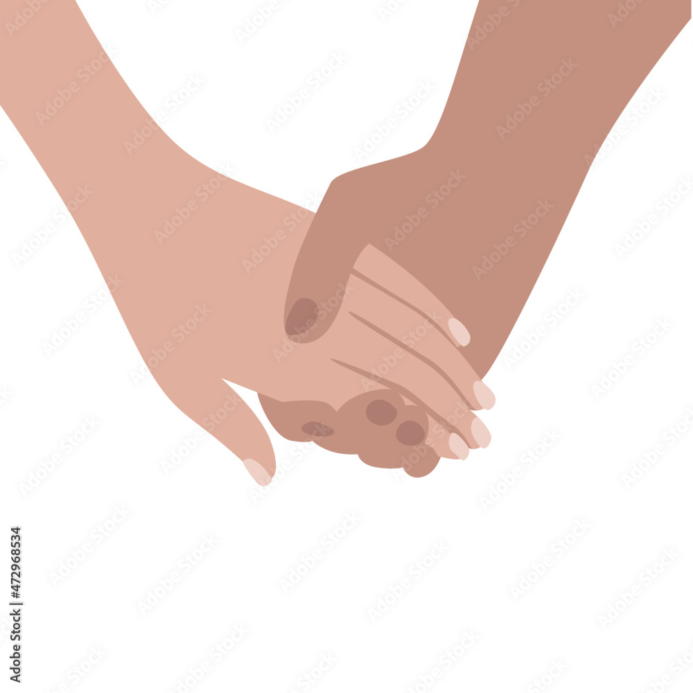 two hands holding each other two hands holding each other