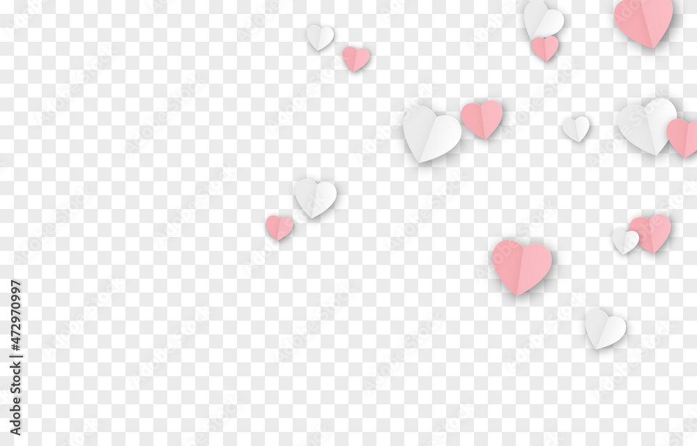 Vector paper hearts png. Valentine's day, red and white hearts png, love, holiday, paper elements. Vector paper hearts png. Valentine's day, red and white hearts png, love, holiday, paper elements.