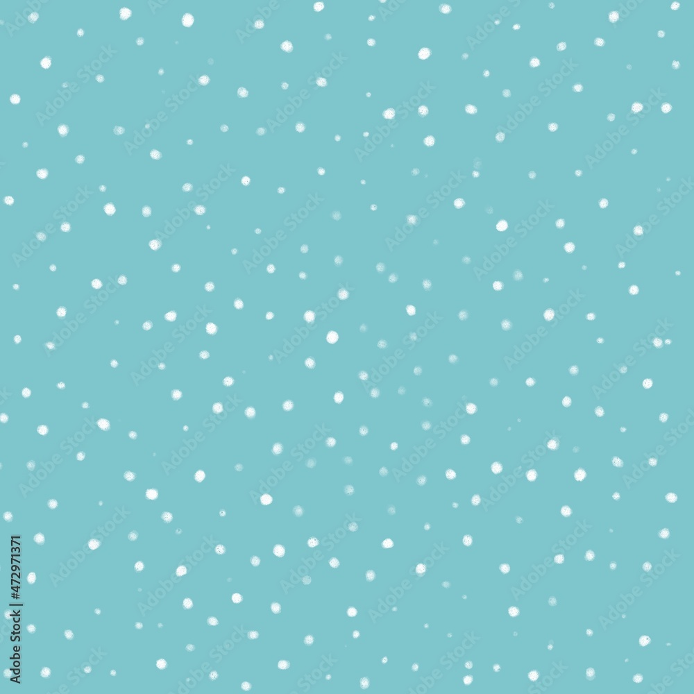 Falling snow, simple pastel background. New Year, Christmas, winter background