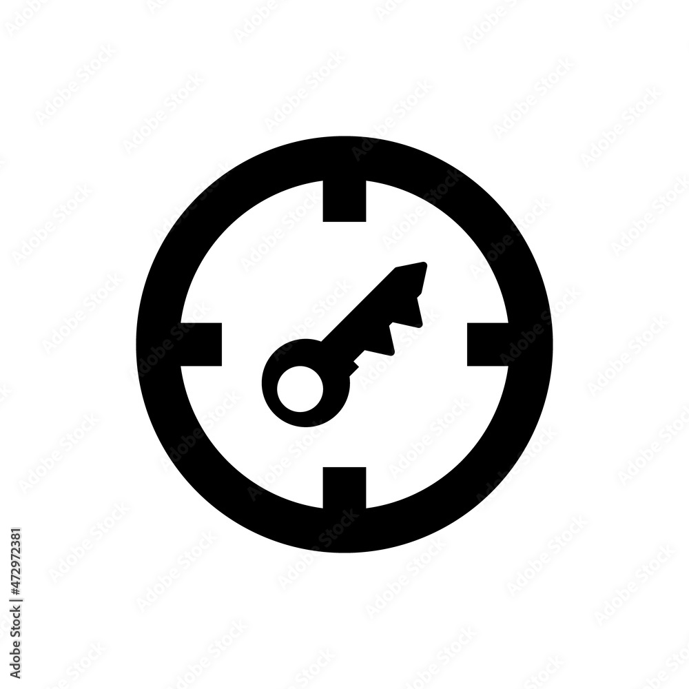 Security lock target icon Security lock target icon