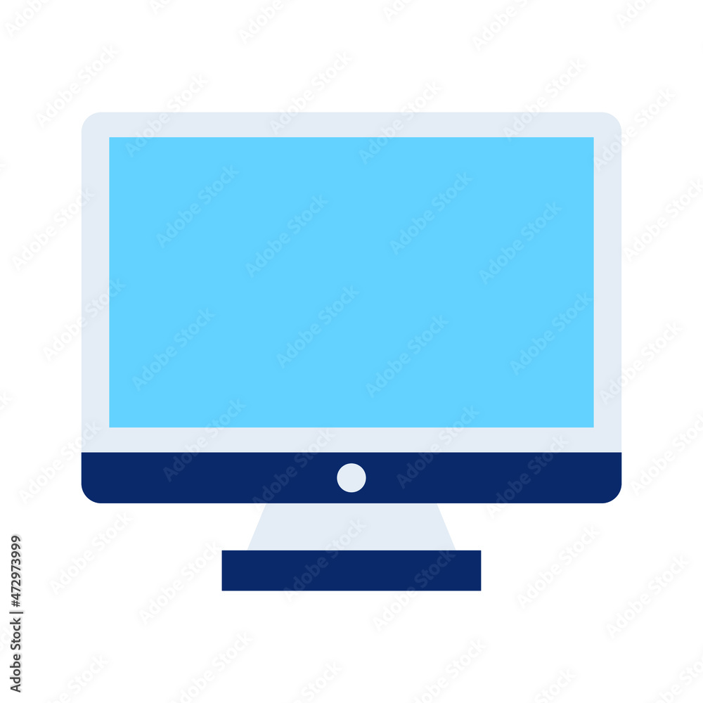 Monitor Isolated Vector icon which can easily modify or edit

