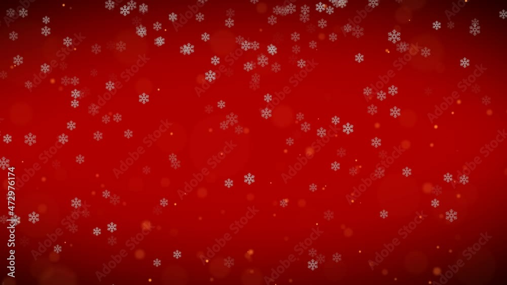 winter snow with falling snowflakes and bokeh lights on the Red background winter snow with falling snowflakes and bokeh lights on the Red background
