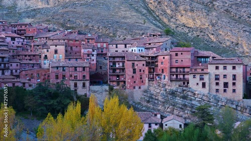 Autumn in the town of Albarracín in the Sierra de Albarracín region, Teruel province, autonomous community of Aragon, Spain, Europe photo