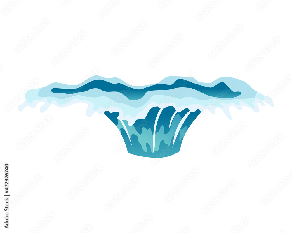 Water splash animation. Dripping water special effect. Fx sheet. Clear water drop burst for flash animation in games and video. Cartoon frame