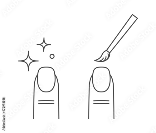 finger waomn nail treatmen service
