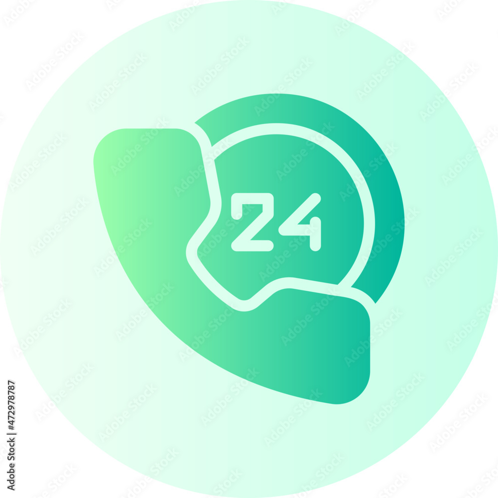 time call gradient icon time call gradient icon
