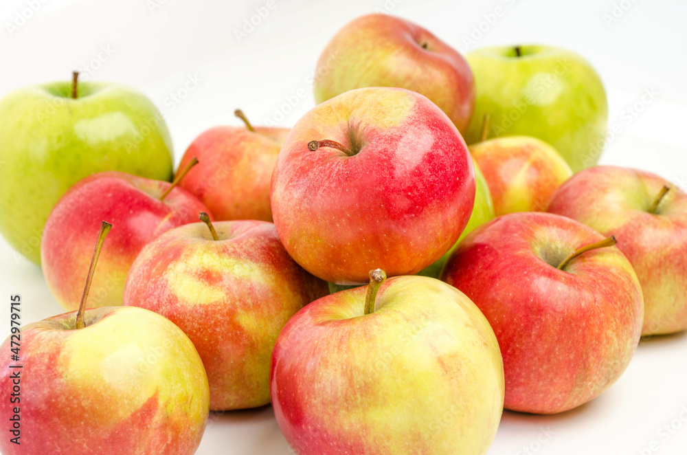Ripe apples isolated on a white background. Ripe apples isolated on a white background.