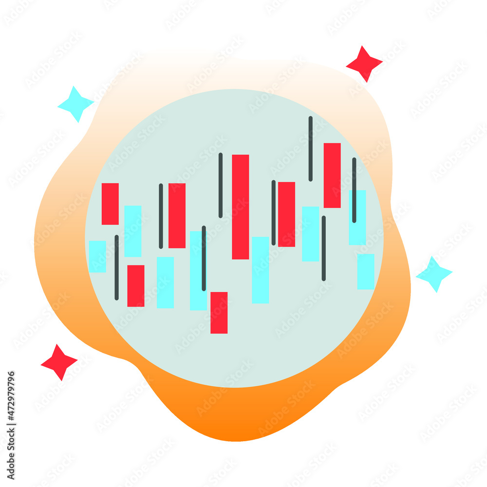 Obraz na plátne figures chart Isolated Vector icon which can easily modify or edit