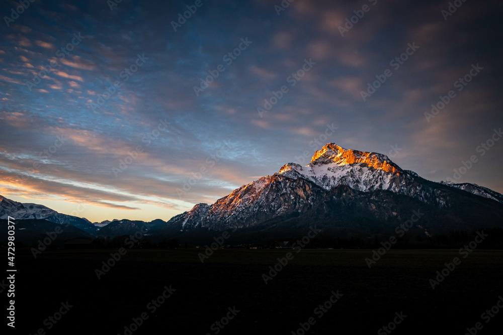 Fototapeta premium Untersberg Sonnenaufgang